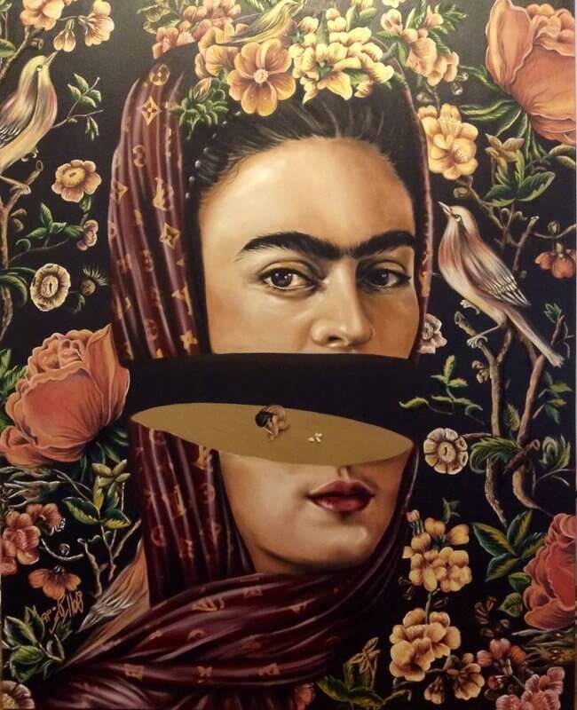Frida, Öl auf Leinwand, © Homa Arkani