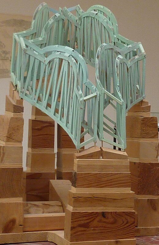 Fredder Wanoth, Architekturmodell, 50 x 50 x 70 cm