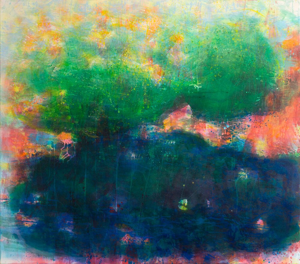 Julia Staiger "ohne Titel" 2015 Acryl auf Leinwand 130 x 150 cm