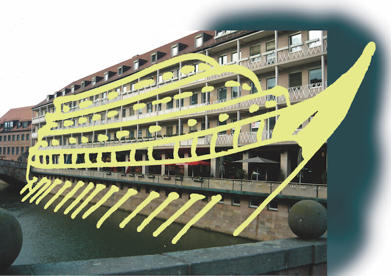 Installation „Irrfahrt“ – Tamara Flade, Tiflis, Poing.