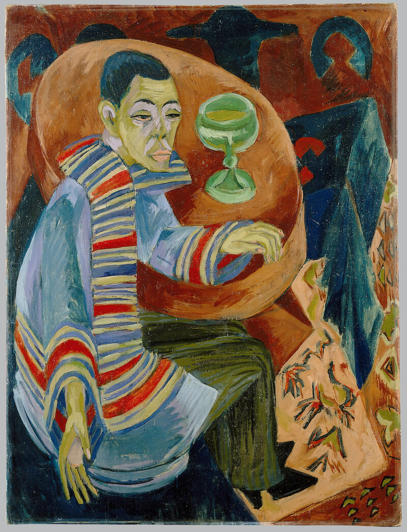 Ernst Ludwig Kirchner: Selbstporträt als Trinker, 1914 Foto: GNM, Monika Runge