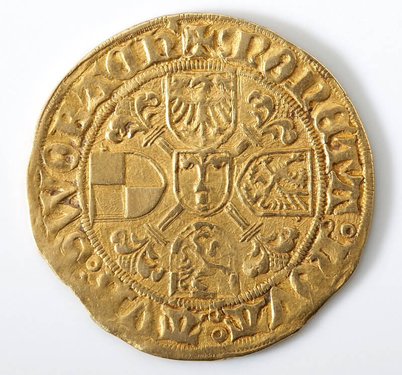 Goldgulden der fränkischen Hohenzollern, wohl 1470-1486 © Bayerische Schlösserverwaltung
