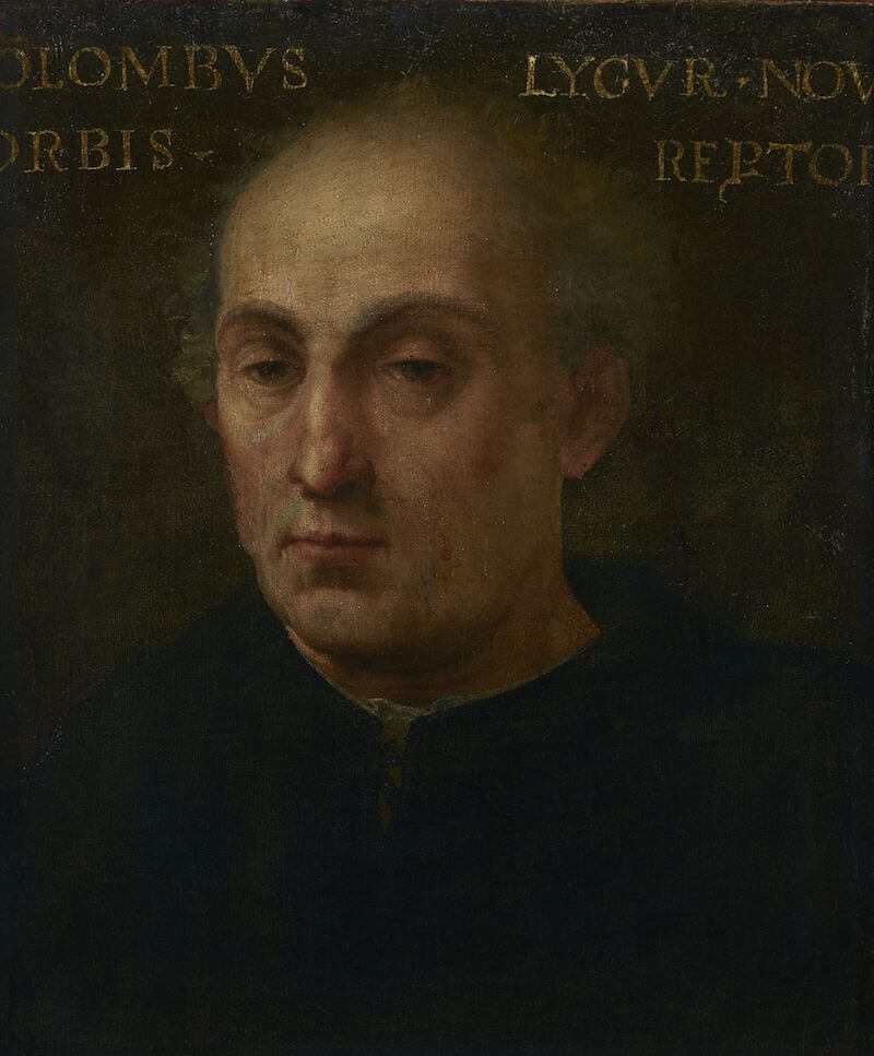 Bildnis des Christopher Kolumbus, Italien, um 1520/40 Malerei auf Leinwand 48 cm hoch x 41 cm breit Pinacoteca Civica Como
