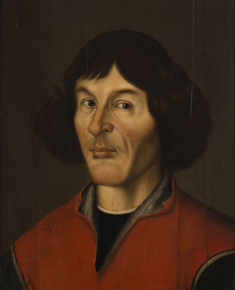 Leonard Torwirt: Nicolaus Copernicus, um 1946/52 Kopie nach dem Thorner „Gymnasial-Porträt“ aus dem 16. Jahrhundert Malerei auf Holz 62,5 cm hoch x 53 cm breit Muzeum Okręgowe w Toruniu, Toruń