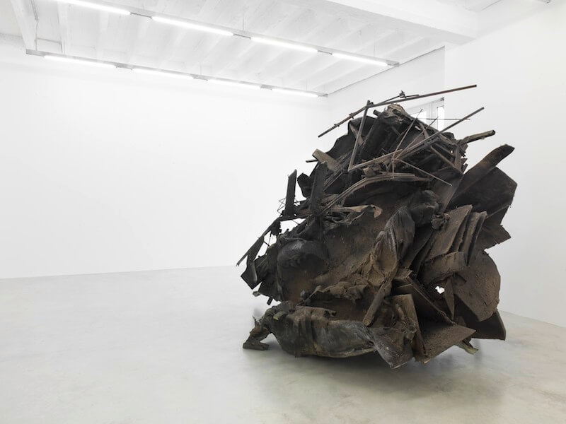 Peter Buggenhout, "The Blind Leading The Blind#68", 2015 Installationsansicht Konrad Fischer Galerie, Berlin · © Roman März