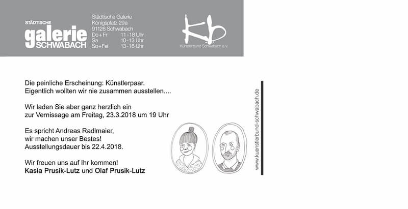 Kasia und Olaf Prusik-Lutz, Künstlerpaar, Städtische Galerie Schwabach