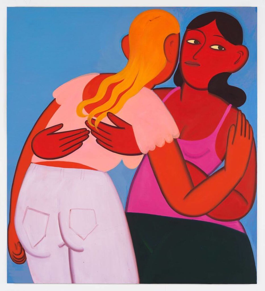 "Fair-weather", 2019, Öl auf Leinwand, ca. 160 x 145 cm, Courtesy Soy Capitán, Berlin, Foto: Nick Ash