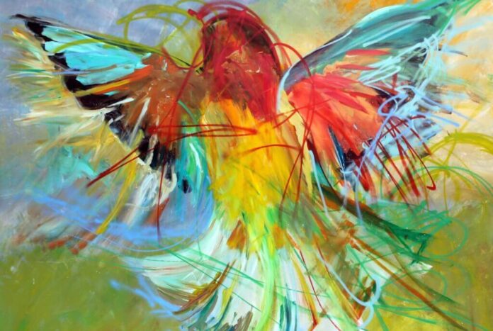 „Fire“ , 2015, Mischtechnik auf MDF, 279 x 207cm, © Patricia Leon Torres „Fire“ , 2015, Mischtechnik auf MDF, 279 x 207cm, © Patricia Leon Torres