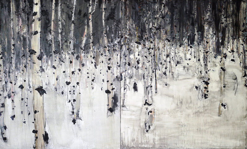 Birkenwälder | 2015 | Öl auf Leinwand| 200 x 330 cm, © Jihee Kim