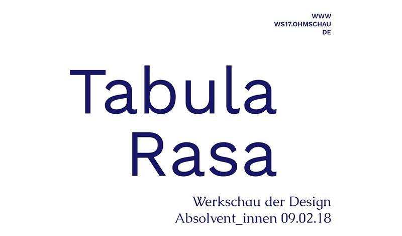 Tabula rasa: Werkschau – Bachelor Design der TH Nürnberg