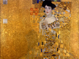 Gustav Klimt: Adele Bloch-Bauer I, 1907 Öl, Silber und Gold auf Leinwand 138 × 138 cm Neue Galerie (New York), Foto: Wikipedia