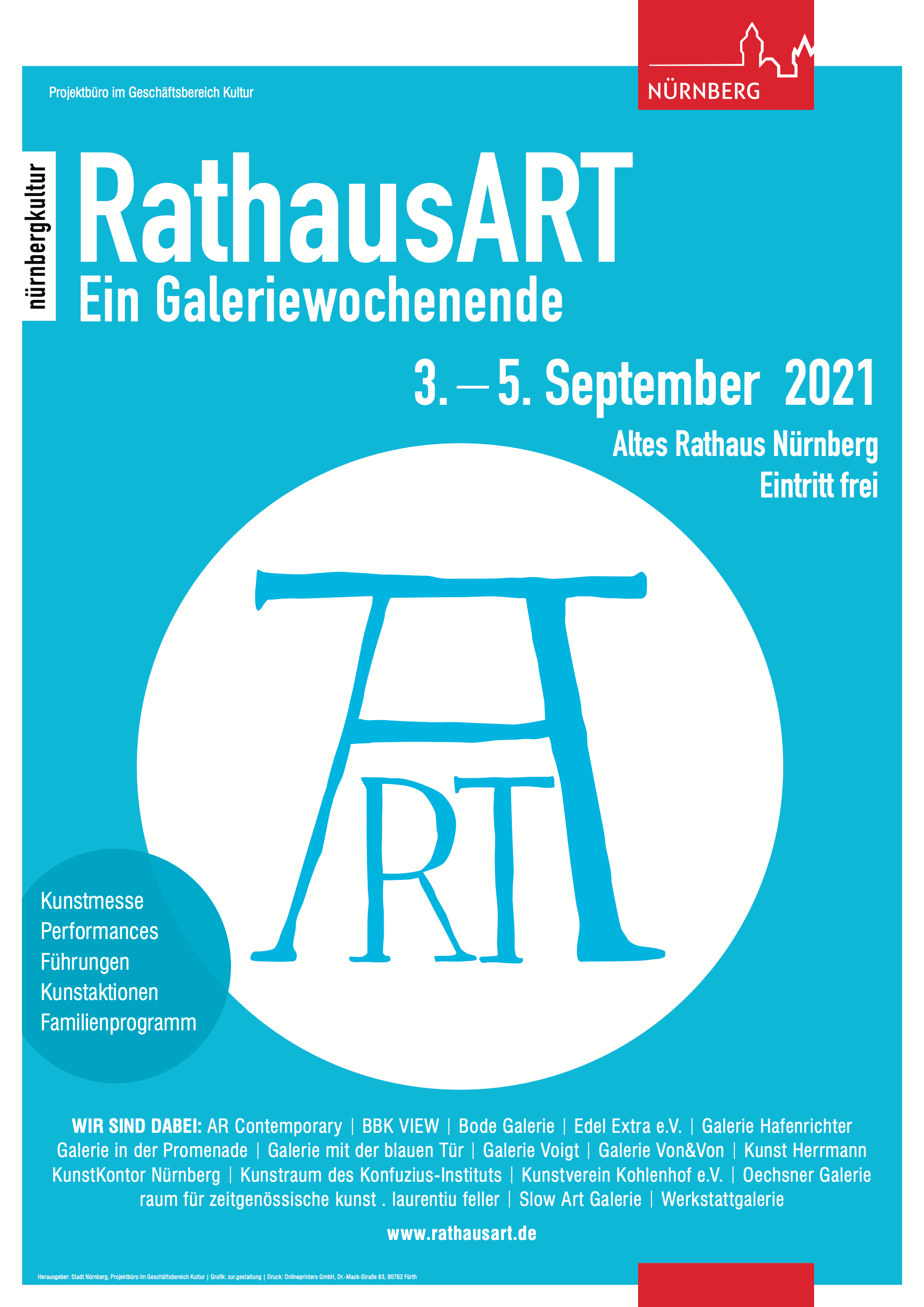 RathausART 2021, 3.-5. September 2021