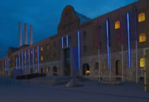 Das Museum im Kulturspeicher Würzburg Waltraud Cooper: Installation blueline, Foto: Andreas Bestle, MiK
