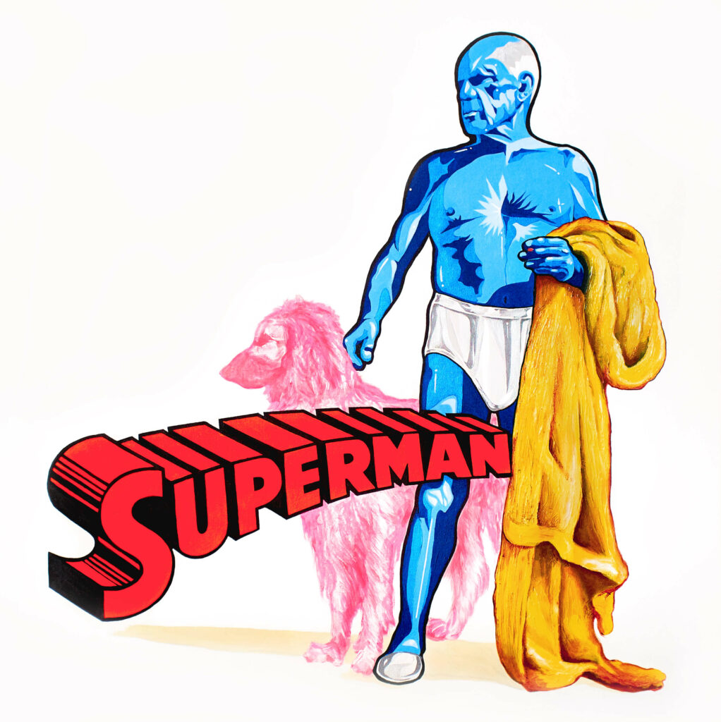 Alexandre Madureira Superman, the legend 2020 Acryl auf Leinwand Faktor entspricht 18 rückseitig signiert