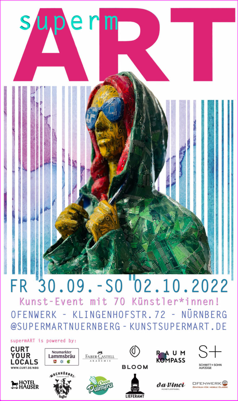 supermART #10 – der urbanste Kunst-Event der Stadt ist zurück! - Vom 30. September bis 02. Oktober 2022 in neuer Location im OFENWERK.