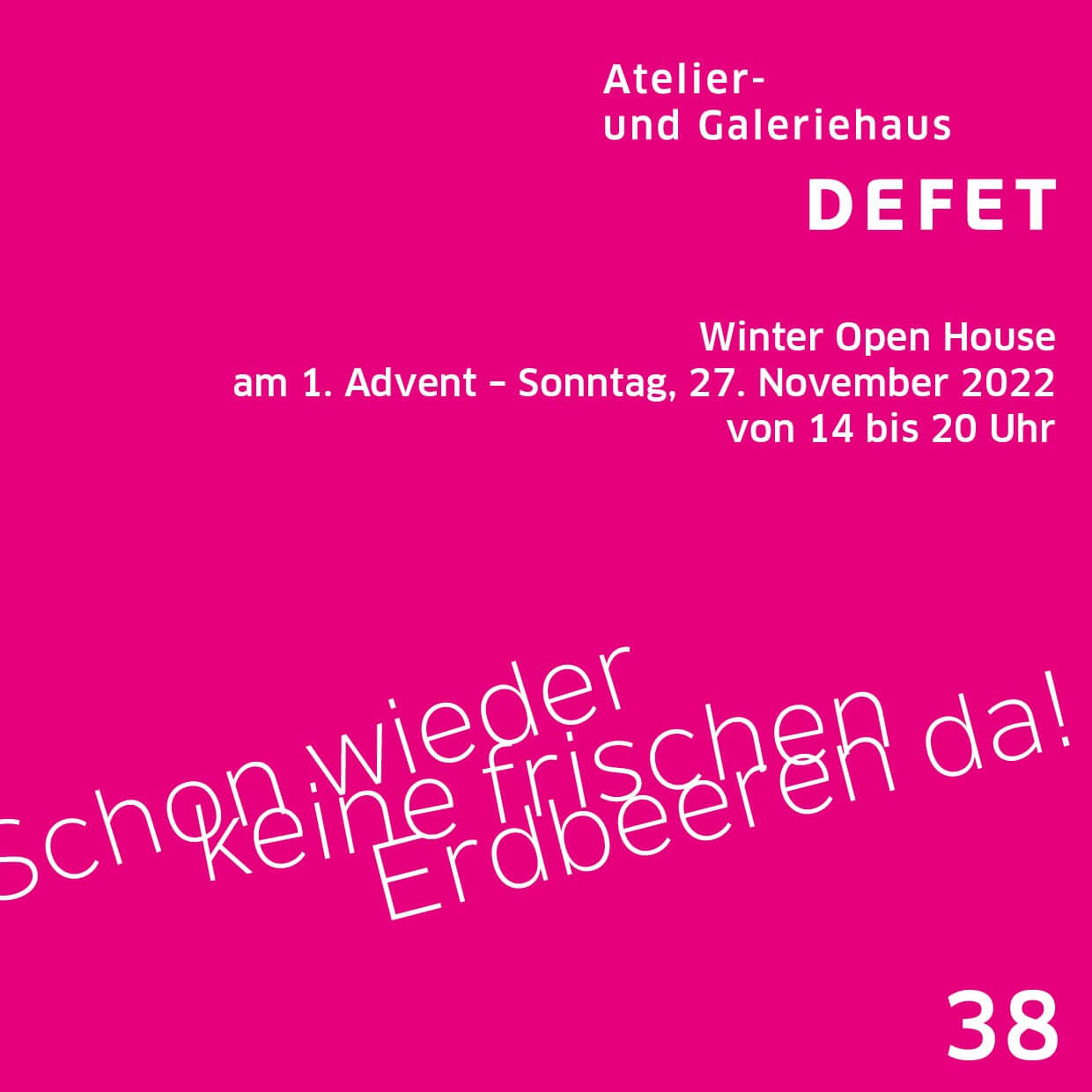 Offene Ateliers und Galerien im Defet-Haus Nürnberg