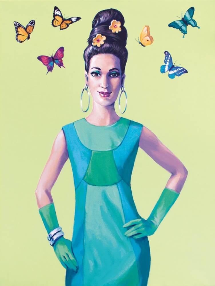 Haute Couture und Stilikonen gemalt von Anton Atzenhofer