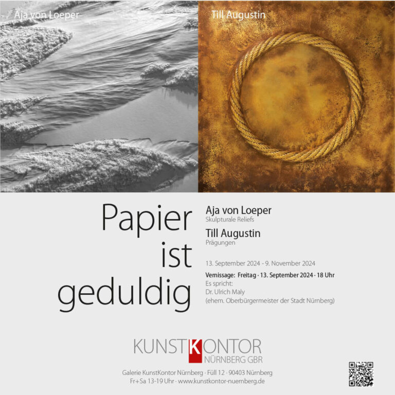 Papier ist geduldig. Aja von Loeper und Till Augustin