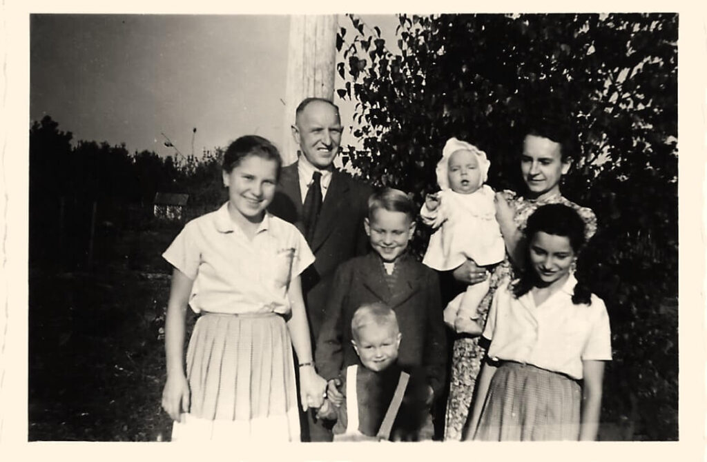 Familie Fiedler in Heroldsberg 1950