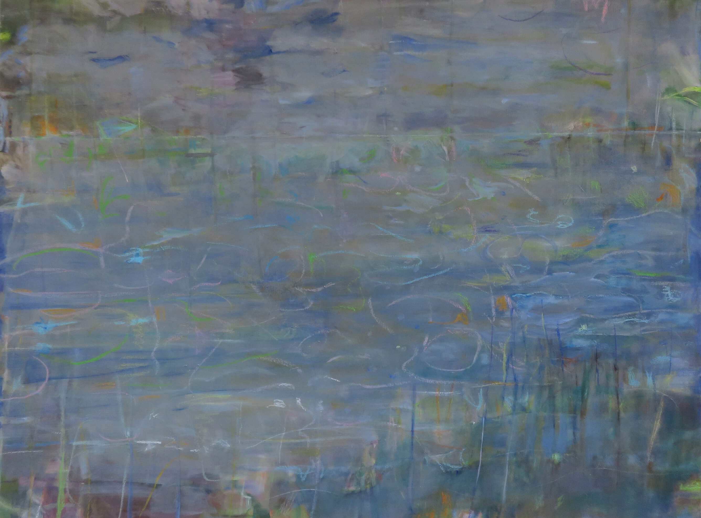 Bettina Jaenicke, Schwere See, 90 x 120 cm, Öl auf Leinwand