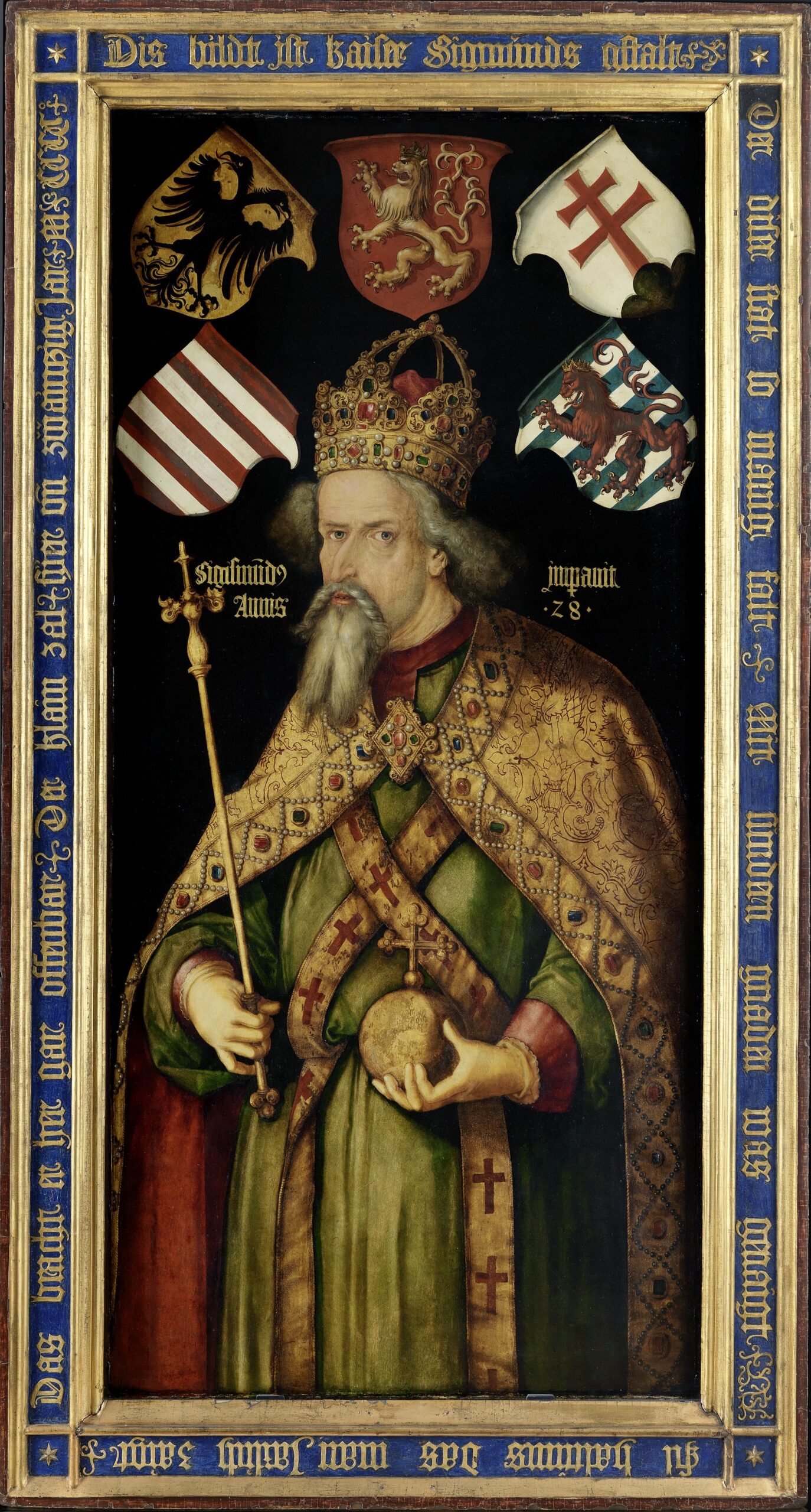 Albrecht Dürer: Kaiser Sigismund, Nürnberg, um 1511/13 Germanisches Nationalmuseum, Nürnberg Dauerleihgabe der Museen der Stadt Nürnberg, Kunstsammlungen Kat. Nr. 7 Foto: GNM, Dirk Meßberger