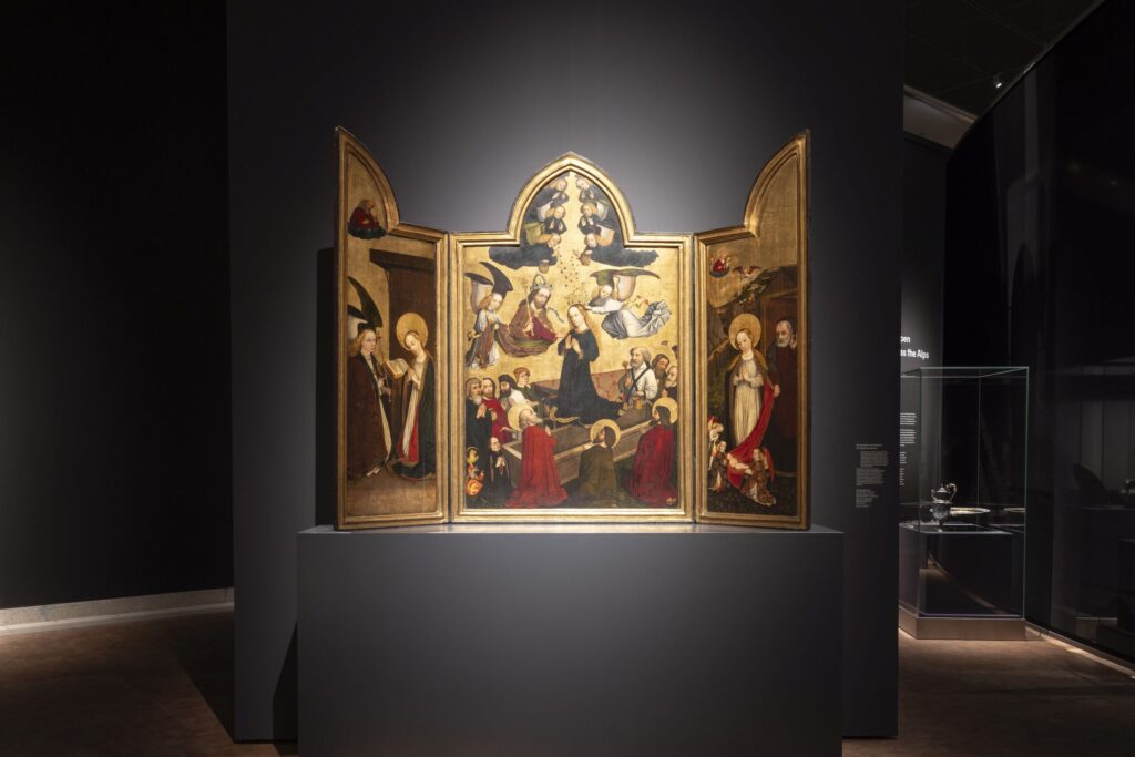 Meister des Wolfgangaltars: Marienretabel der Familie Imhoff, Nürnberg, um 1445/50 aus St. Elisabeth in Breslau Muzeum Narodowe w Warszawie / Nationalmuseum Warschau Kat. Nr. 45 Foto: GNM, Felix Röser