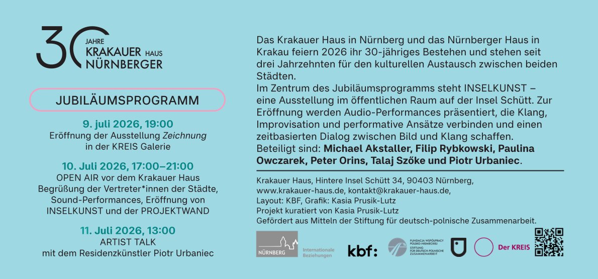 30 Jahre Krakauer Haus Nürnberg - Programm