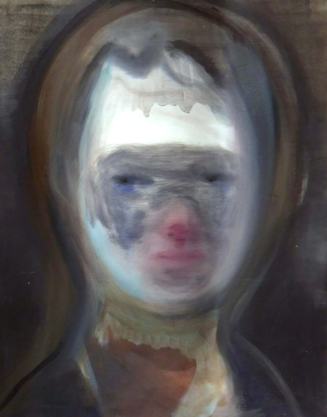 Sejin Kim, Ohne Titel, 2025, Öl auf Papier, 64 x 53 cm, Foto: Künstlerin