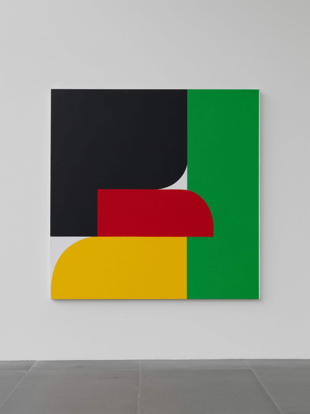 Farbe ist Form und Raum: Die Kunstvilla zeigt Georg Karl Pfahler zum 100 Geburtstag. Georg Karl Pfahler, Fra Firenze G Nr. VII, 1987, Acryl auf Leinwand, 200 x 200 cm, Neues Museum Nürnberg, Sammlung Internationaler zeitgenössischer Kunst der Stadt Nürnberg, Foto: Neues Museum Nürnberg (Annette Kradisch), © VG Bild-Kunst, Bonn 2026